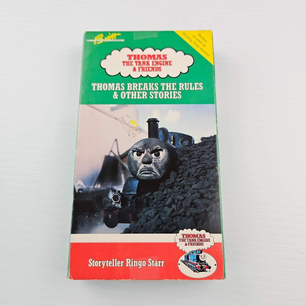 Thomas the Tank Engine Thomas Breaks the Rules VHS Ringo Starr Strand VCI 1204